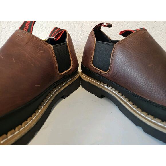 NWT! SUREWAY Slip-On Work Boots Slip-on Casual Tobacco Sz Men’s 10.5, Women 12.5 - Picture 6 of 15